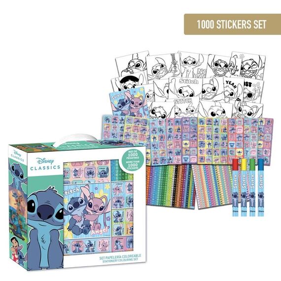 Zestaw neklejek Disney Stitch (1000 sztuk)