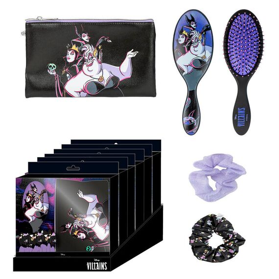 Szczotka do włosów z akcesoriami Disney Villains