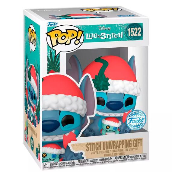Figurka Disney Lilo i Stitch POP! - Stitch unwrapping Gift (Special Edition) [1522]- Zdjęcie 2
