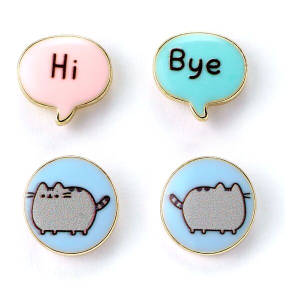 Zestaw 3 par kolczyków Pusheen - Hi Bye- Zdjęcie 3