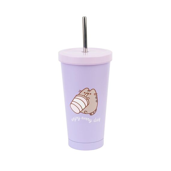 Kubek termiczny ze słomką Pusheen Moments (550 ml)