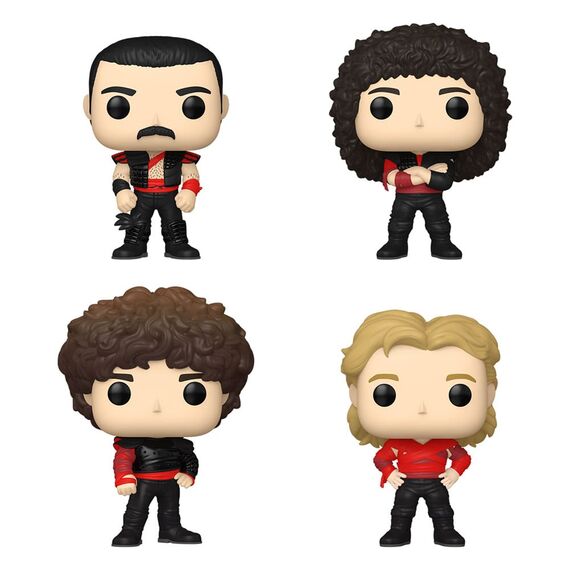 Zestaw 4 figurek Queen POP! Rocks - Radio Gaga