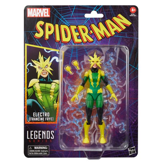 Figurka Spider-Man Marvel Legends Retro Collection - Electro (Francine Frye)- Zdjęcie 6