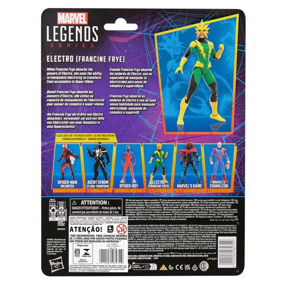 Figurka Spider-Man Marvel Legends Retro Collection - Electro (Francine Frye)- Zdjęcie 16