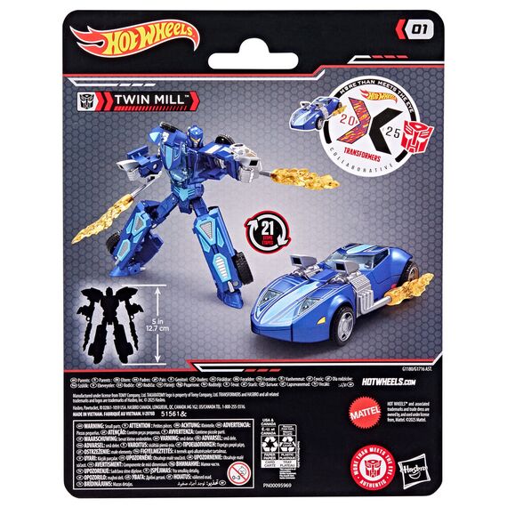 Figurka Transformers x Hot Wheels - Twin Mill- Zdjęcie 8