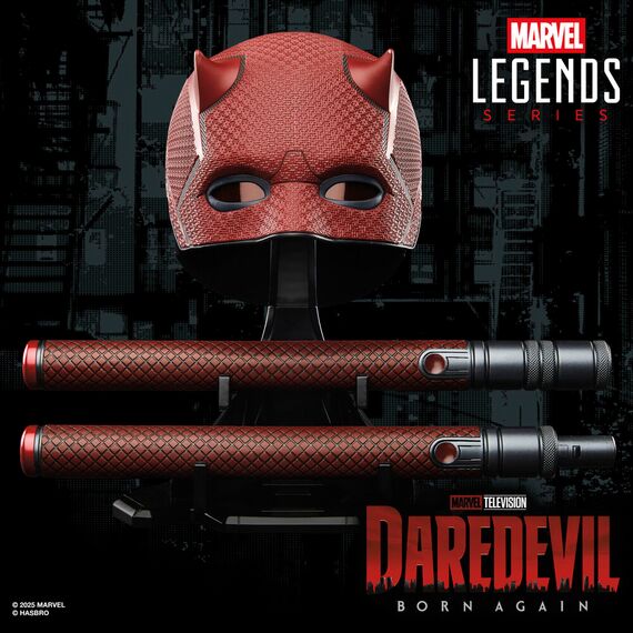 Repliki Daredevil: Born Again Marvel Legends 1/1 - Maska i Billy Club Daredevila- Zdjęcie 8