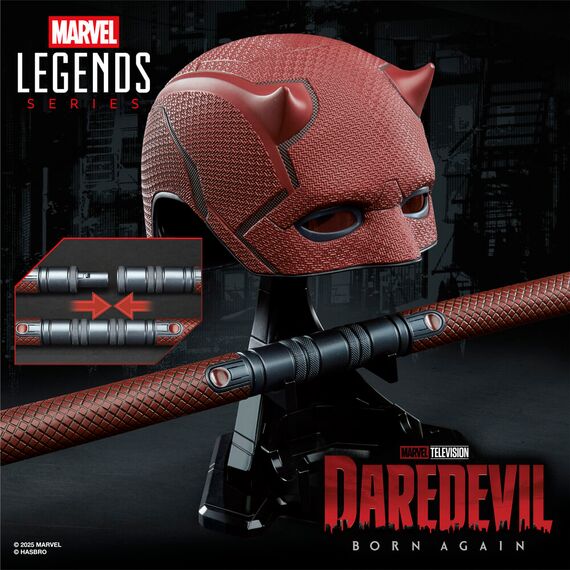 Repliki Daredevil: Born Again Marvel Legends 1/1 - Maska i Billy Club Daredevila- Zdjęcie 14