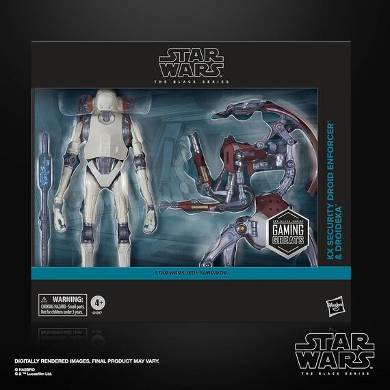 Zestaw 2 figurek Star Wars Black Series - KX Security Droid Enforcer & Droideka- Zdjęcie 2