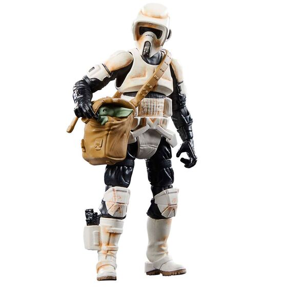 Pojazd z figurkami Star Wars The Mandalorian Vintage Collection - Speeder Bike w/Scout Trooper & Grogu- Zdjęcie 11