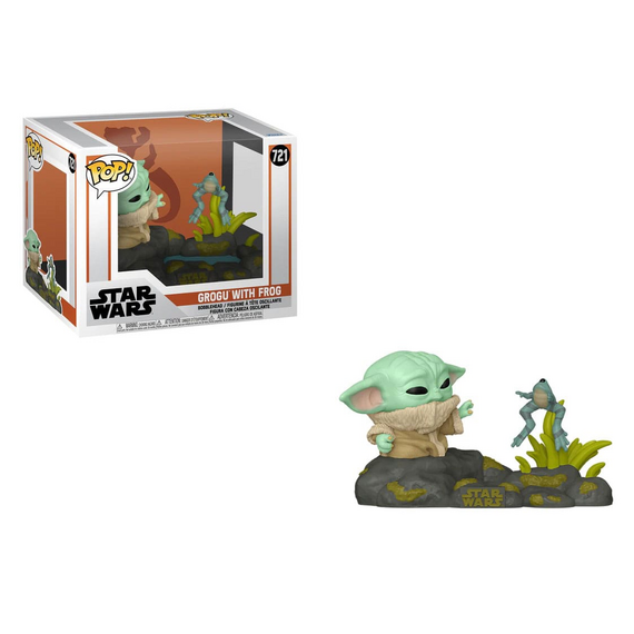 Figurka Star Wars: The Mandalorian POP! Deluxe - Grogu with Frog (721)- Zdjęcie 2