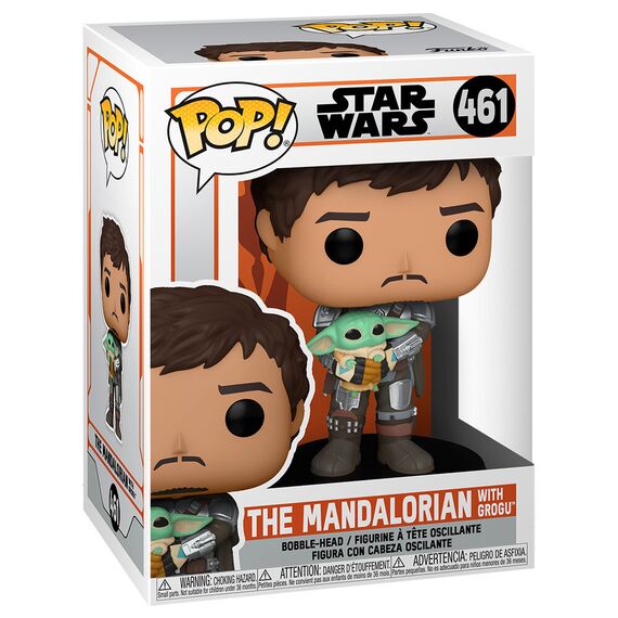 Figurka Star Wars The Mandalorian POP! - Mando Holding Child (461)- Zdjęcie 2