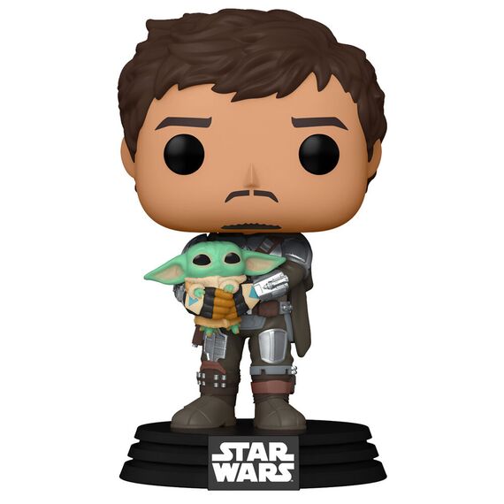 Figurka Star Wars The Mandalorian POP! - Mando Holding Child (461)- Zdjęcie 3
