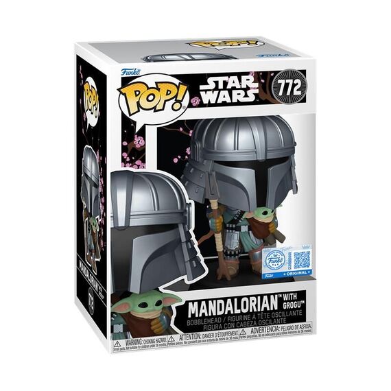 Figurka Star Wars Impressions POP! - The Mandalorian with Grogu (772)- Zdjęcie 2