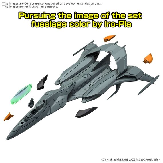 Modele do składania Be Forever Yamato: Rebel 3199 Mecha Collection DX - Prototype Space Combat Attack Aircraft Cosmo Python- Zdjęcie 3