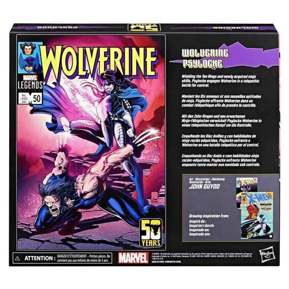 Zestaw 2 figurek Marvel Legends (Wolverine 50th Anniversary) - Wolverine & Psylocke- Zdjęcie 11