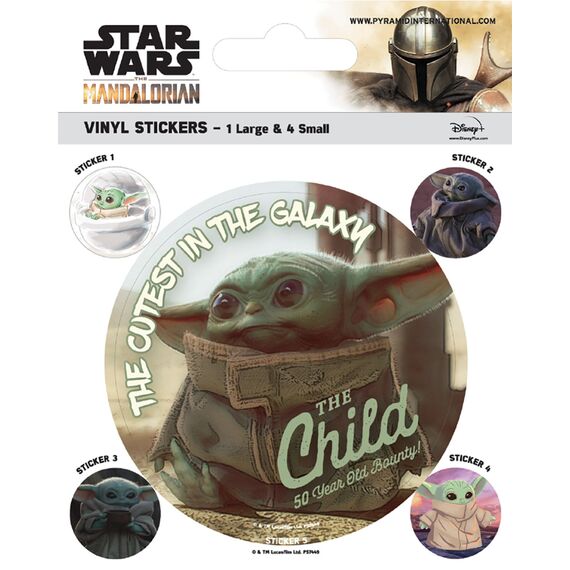 Naklejki Star Wars: The Mandalorian - The Child (5 szt.)