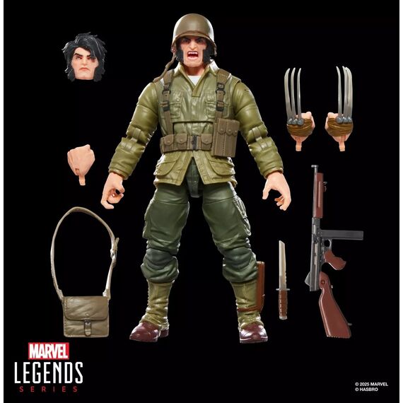 Figurka Marvel Legends - Wolverine (WWII Logan) [BAF Executioner]- Zdjęcie 5