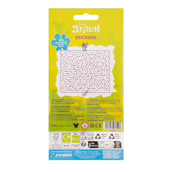 Naklejki wielorazowe Disney Stitch (25 szt.) #2- Zdjęcie 3