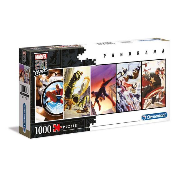 Puzzle Marvel 80th Anniversary - Superbohaterowie Panorama (1000 elementów)