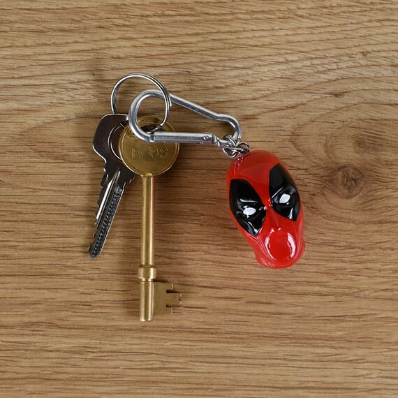 Brelok 3D z metalu Marvel - Deadpool