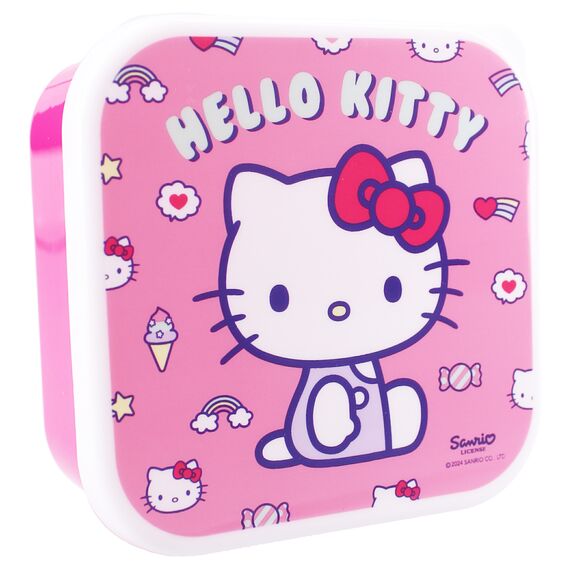 Zestaw 3 pojemników śniadaniowych Hello Kitty - Fresh Bites- Zdjęcie 3