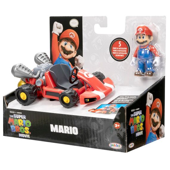 Figurka z pojazdem The Super Mario Bros. Movie - Mario z Gokartem- Zdjęcie 7