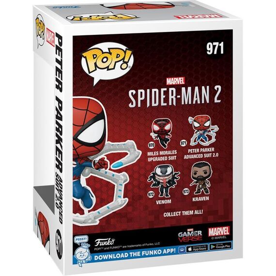 Figurka Marvel: Spider-Man 2 POP! - Peter Parker (Advanced Suit 2.0) (971)- Zdjęcie 2