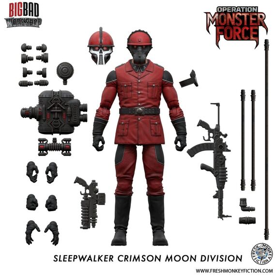 Figurka Operation: Monster Force 1/12 - Sleepwalker Crimson Moon Division- Zdjęcie 6