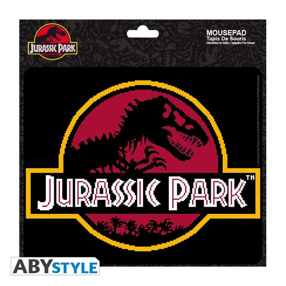 Podkładka materiałowa pod mysz Park Jurajski - Pixel Logo- Zdjęcie 2