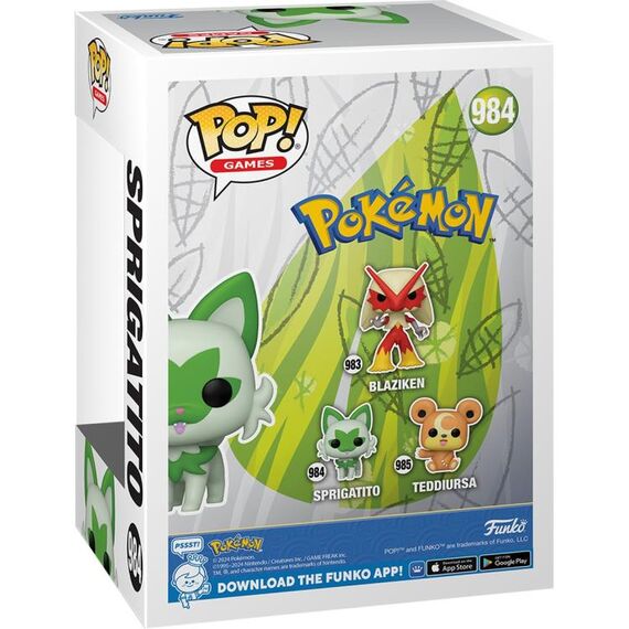 Figurka Pokemon POP! - Sprigatito (EMEA) (984)- Zdjęcie 2