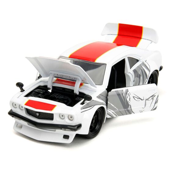 Model samochodu One Punch Man 1/24 - 1974 Mazda RX-3 (wraz z figurką Saitama)- Zdjęcie 4