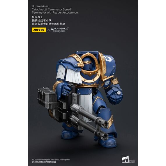 Figurka Warhammer Herezja Horusa 1/18 - Ultramarines Cataphractii Terminator Squad Terminator with Reaper Autocannon- Zdjęcie 5