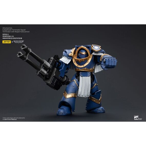 Figurka Warhammer Herezja Horusa 1/18 - Ultramarines Cataphractii Terminator Squad Terminator with Reaper Autocannon- Zdjęcie 7
