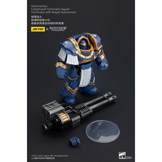 Figurka Warhammer Herezja Horusa 1/18 - Ultramarines Cataphractii Terminator Squad Terminator with Reaper Autocannon- Zdjęcie 8