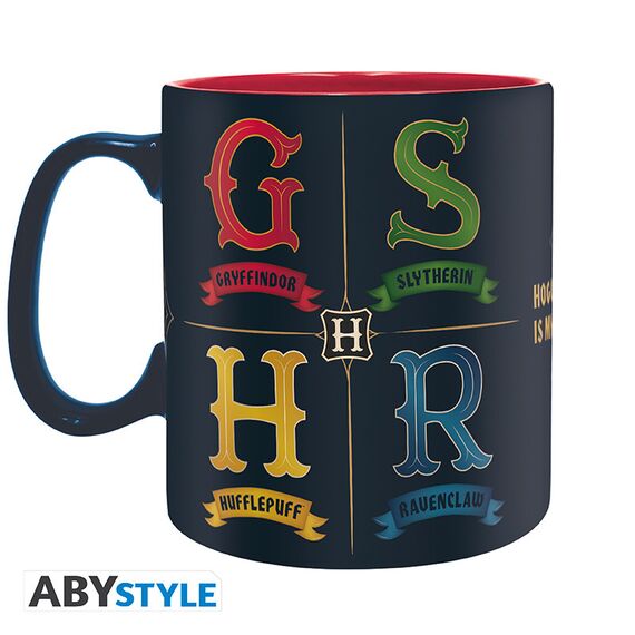 Duży kubek Harry Potter - Domy Hogwartu (460 ml)- Zdjęcie 2