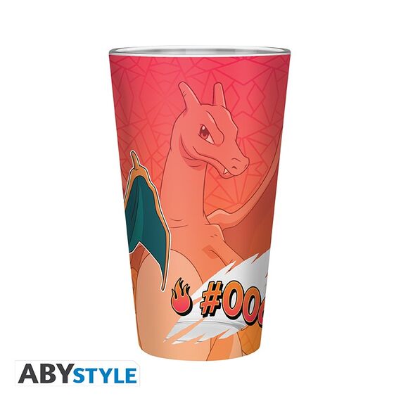 Duża szklanka Pokemon - Charizard (400 ml)- Zdjęcie 2