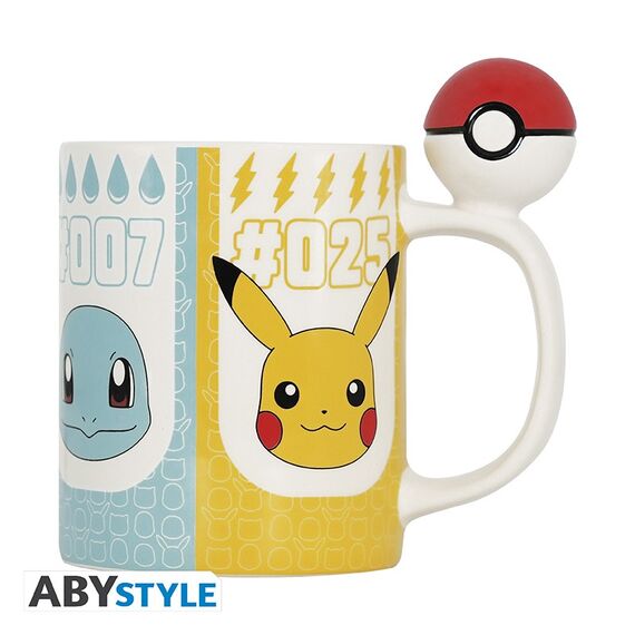 Duży kubek z uchwytem 3D Pokemon - Pokeball (460 ml)- Zdjęcie 2