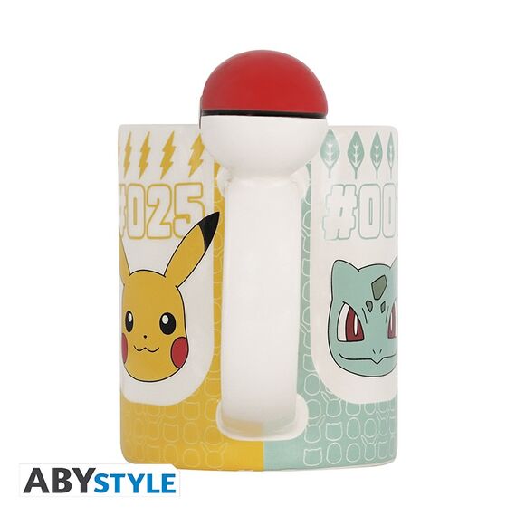 Duży kubek z uchwytem 3D Pokemon - Pokeball (460 ml)- Zdjęcie 3
