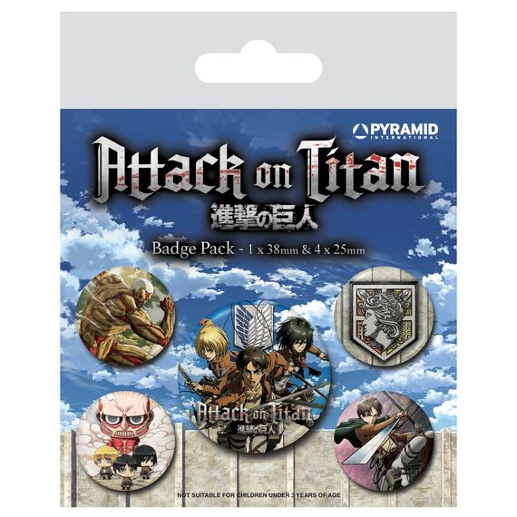 Przypinki Attack On Titan - Sezon 3 (5 szt.)