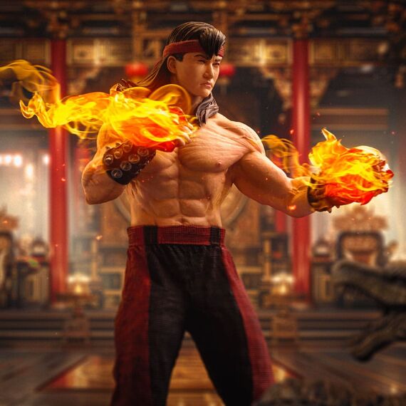 Figurka Mortal Kombat Art Scale 1/10 - Liu Kang- Zdjęcie 4