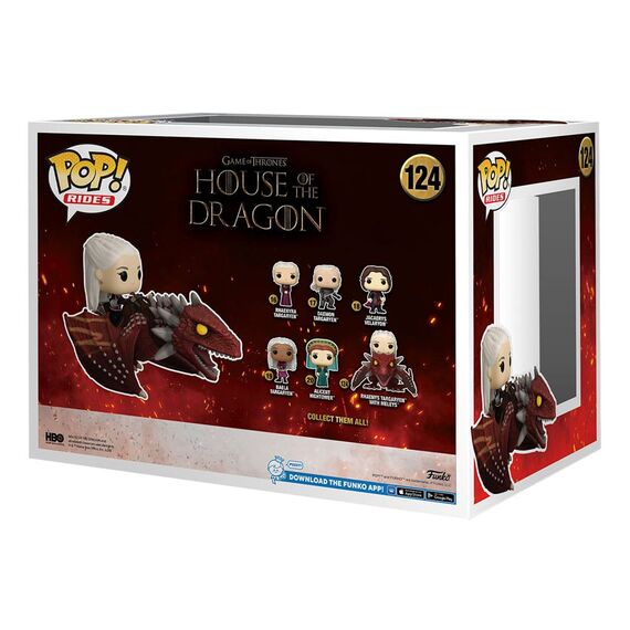 Figurka House of the Dragon / Ród Smoka POP! Rides Deluxe - Rhaenys Targaryen with Meleys (124)- Zdjęcie 2