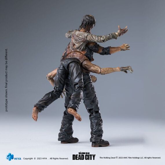 Figurka The Walking Dead Exquisite Mini 1/18 - Dead City Walker King- Zdjęcie 2