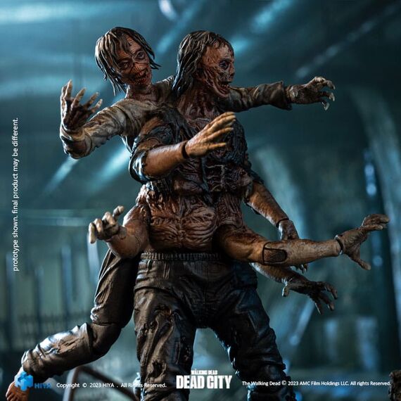 Figurka The Walking Dead Exquisite Mini 1/18 - Dead City Walker King- Zdjęcie 5