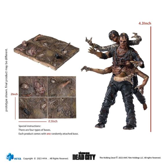 Figurka The Walking Dead Exquisite Mini 1/18 - Dead City Walker King- Zdjęcie 10