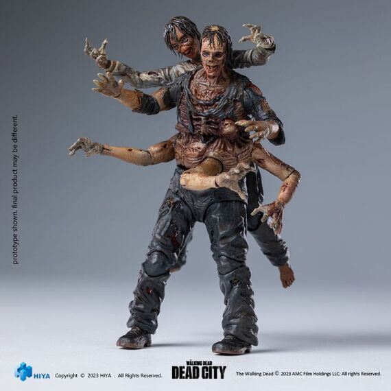 Figurka The Walking Dead Exquisite Mini 1/18 - Dead City Walker King- Zdjęcie 4