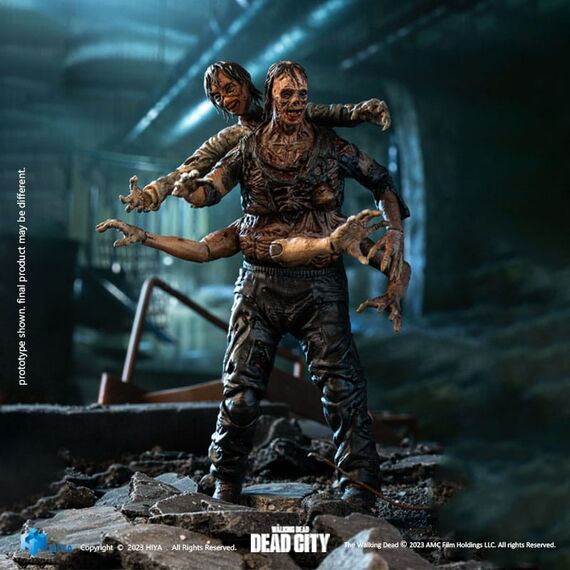 Figurka The Walking Dead Exquisite Mini 1/18 - Dead City Walker King- Zdjęcie 6