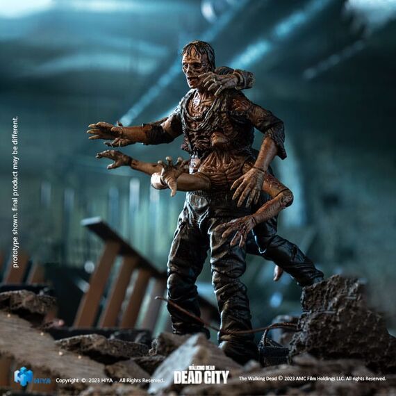 Figurka The Walking Dead Exquisite Mini 1/18 - Dead City Walker King- Zdjęcie 7