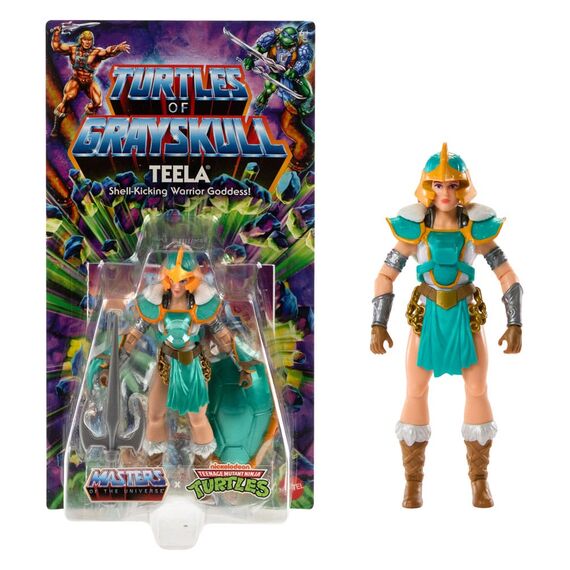 Figurka MOTU x TMNT: Turtles of Grayskull Origins - Teela- Zdjęcie 5