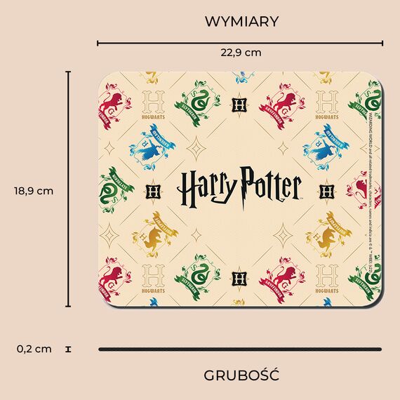 Podkładka materiałowa pod mysz Harry Potter - Hogwart- Zdjęcie 3