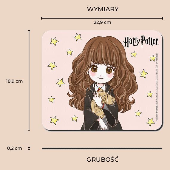 Podkładka materiałowa pod mysz Harry Potter - Hermiona Granger- Zdjęcie 3